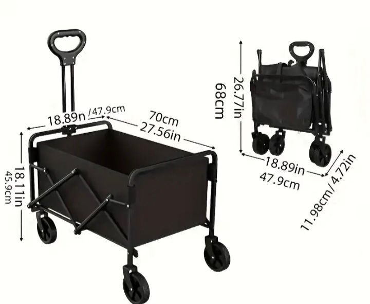 Brand New Utility folding cart trolley camping festival wagon Collapsible Hiking Shopping brand new