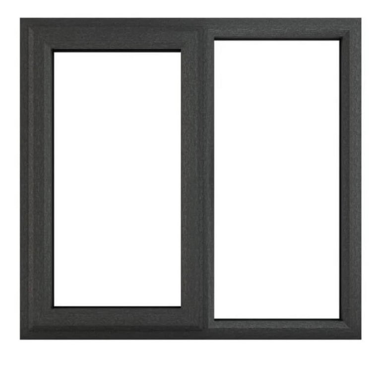 image for Grey uPVC Casement Clear Glazed Window - 1190mm x 1190mm