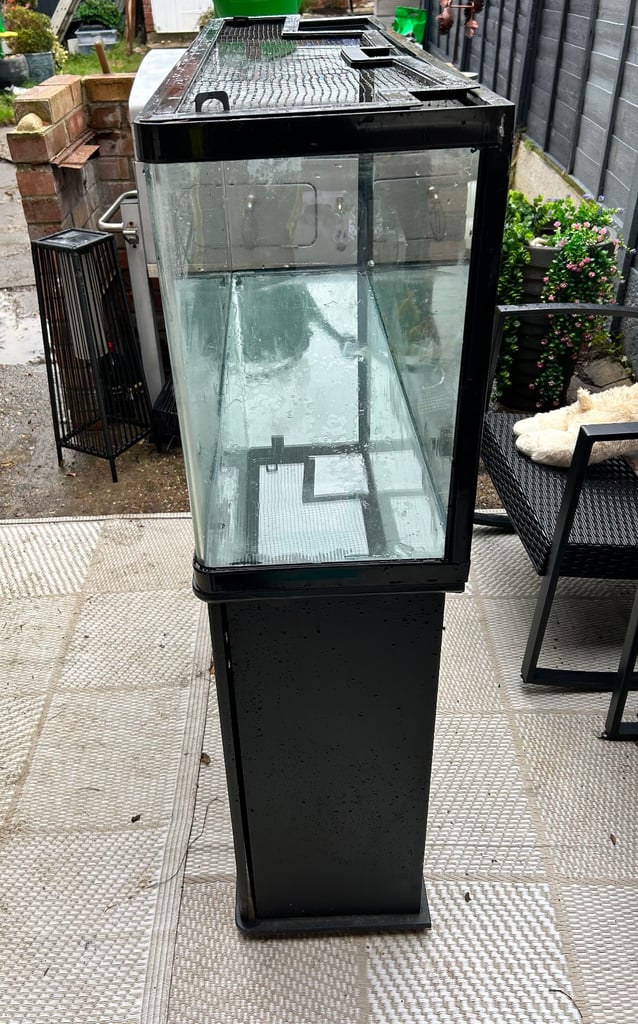 BOYU 120L Fish Tank Aquarium with Black Cabinet