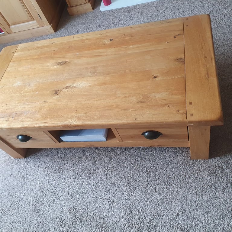 Oak coffee table