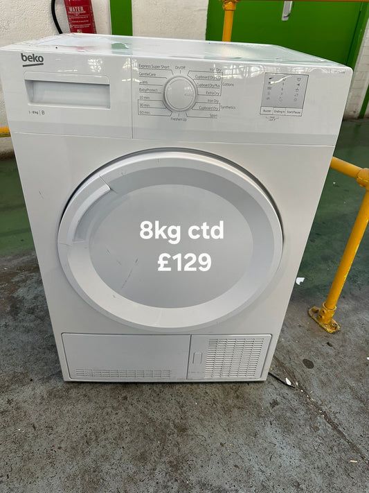 image for Beko 8kg condenser tumble dryer 🌟 Free Delivery 🌟 120 Days Warranty 🌟 