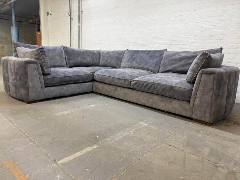 Sofology Emperor Interchangeable Corner Sofa with Matching Footstool 