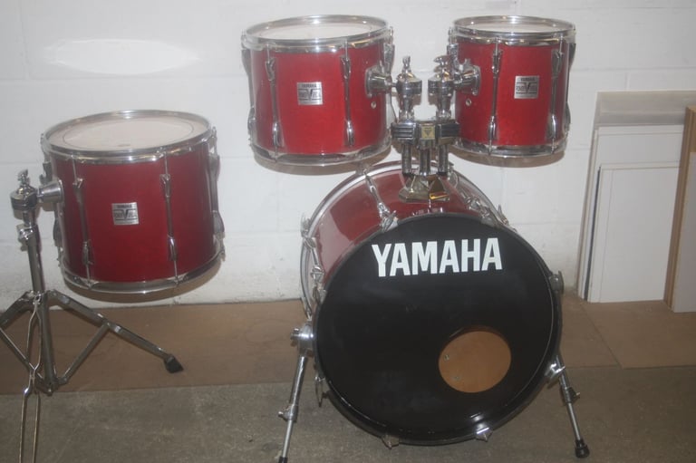 image for Vintage Yamaha Power V Special ~ Red Marble ~ 4 Piece Drum Kit Shell Pack ~ 20in Bass ~ £325 ono