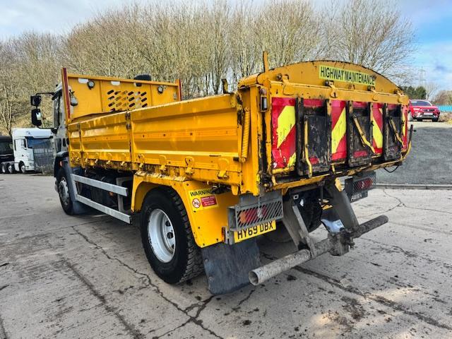 2020 DAF LF 260 Euro 6 15ft6 steel drop side tipper tar chutes auto 67,000kms