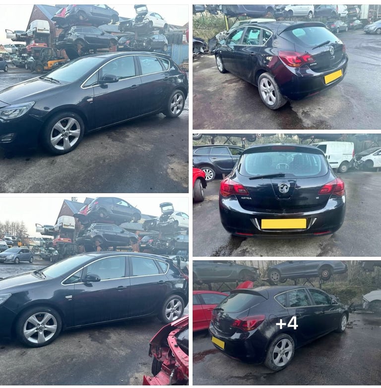 Vauxhall Astra j. Black Drivers side. Door. Breaking 