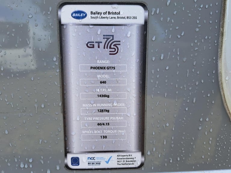 2024 Bailey Phoenix GT75 640