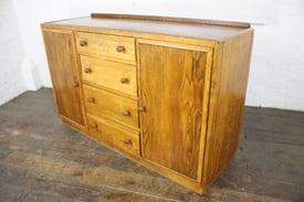 Vintage Oak Sideboard Retro Mid Century Wooden Furniture