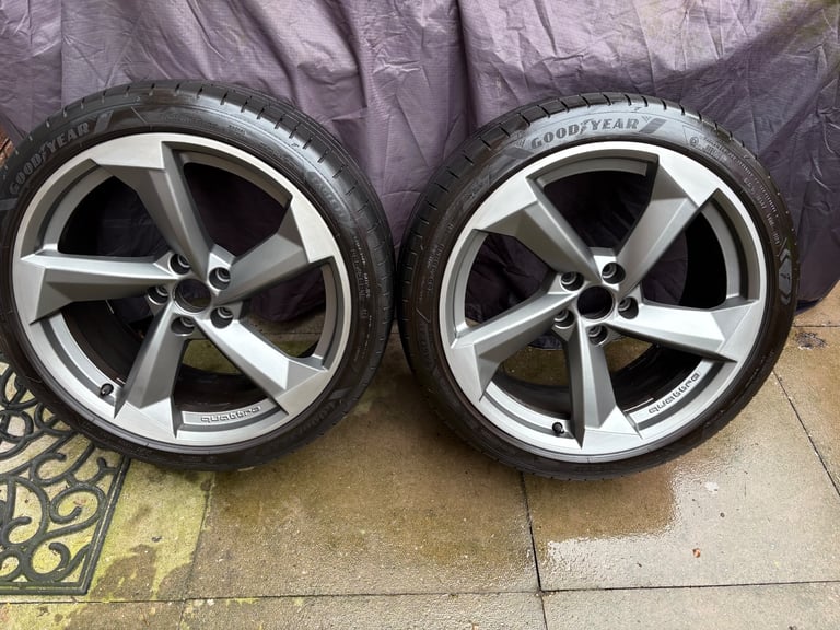 GENUINE AUDI QUATTRO ROTOR 19” ALLOYS WITH GOODYEAR EAGLE F1 TYRES