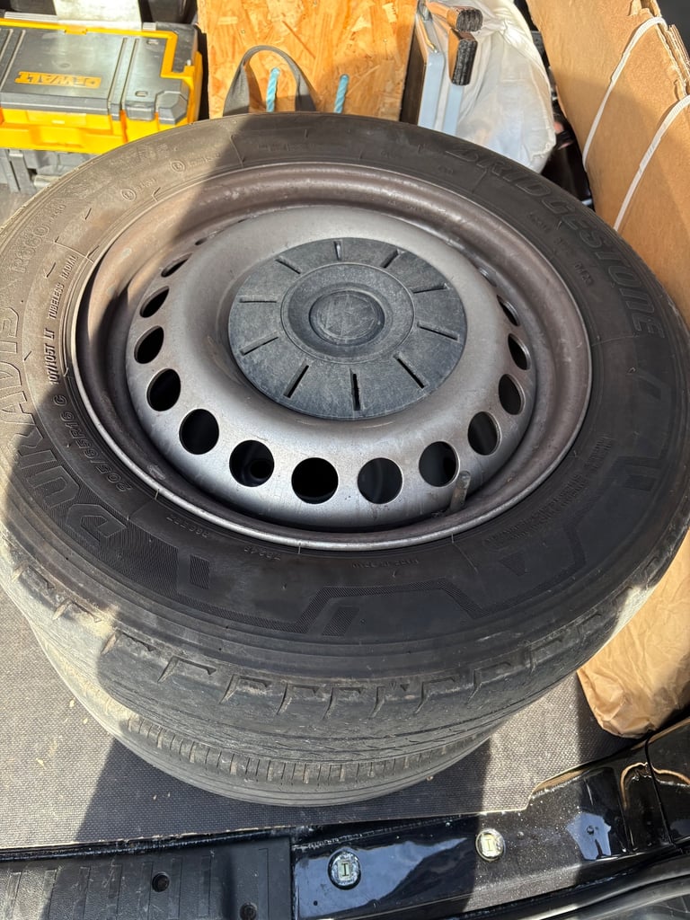 VW steels with tyres (set of 4)