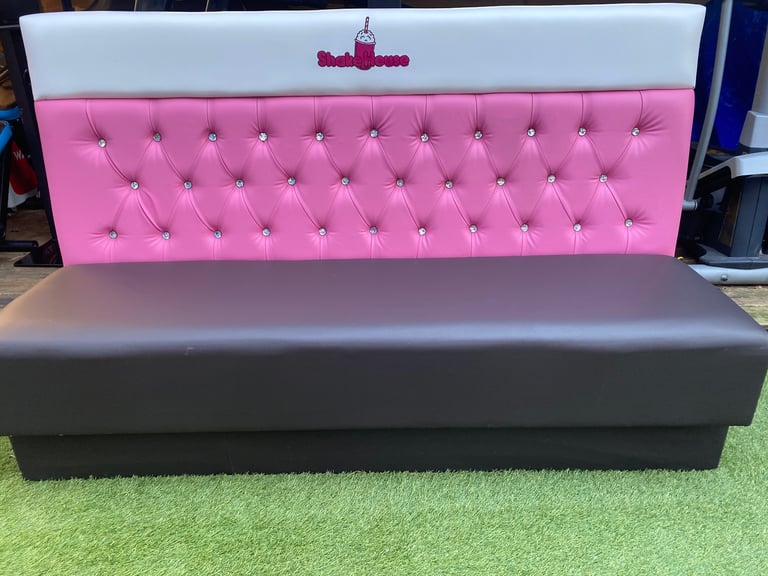 X 4 ,ICE CREAM/ MILKSHAKE PARLOUR SOFAS 185 Cm Length ,GOOD USED CONDITION ,LOCAL DELIVERY