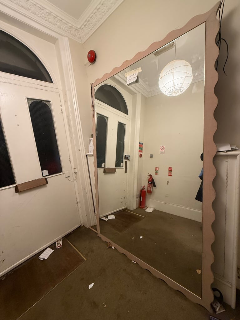 image for Huge designer mirror. Solid wood. 