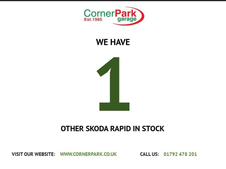 2014 Skoda Rapid 1.2 TSI SE Connect Hatchback 5dr Petrol Manual Euro 5 (86 ps) Hatchback Petrol M...