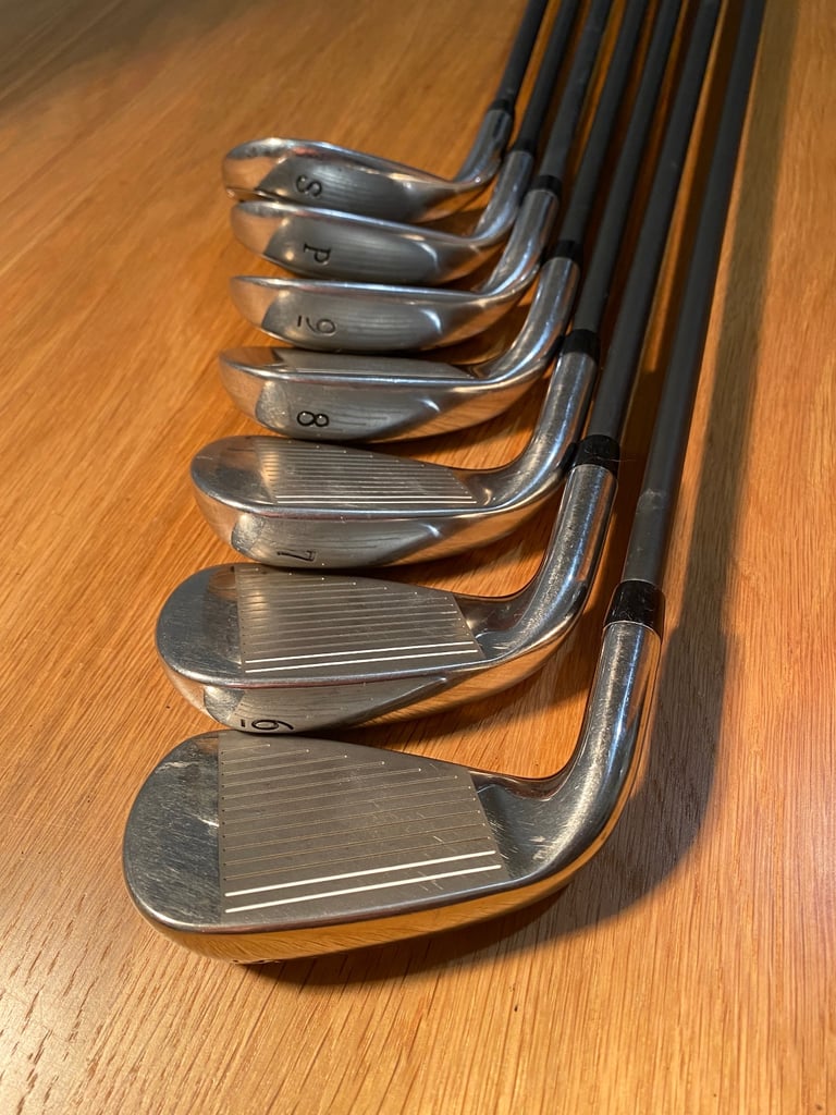 * SOLD * LADIES CALLAWAY XR OS (oversize) IRONS.  R/H  * Full 7 piece matching set *