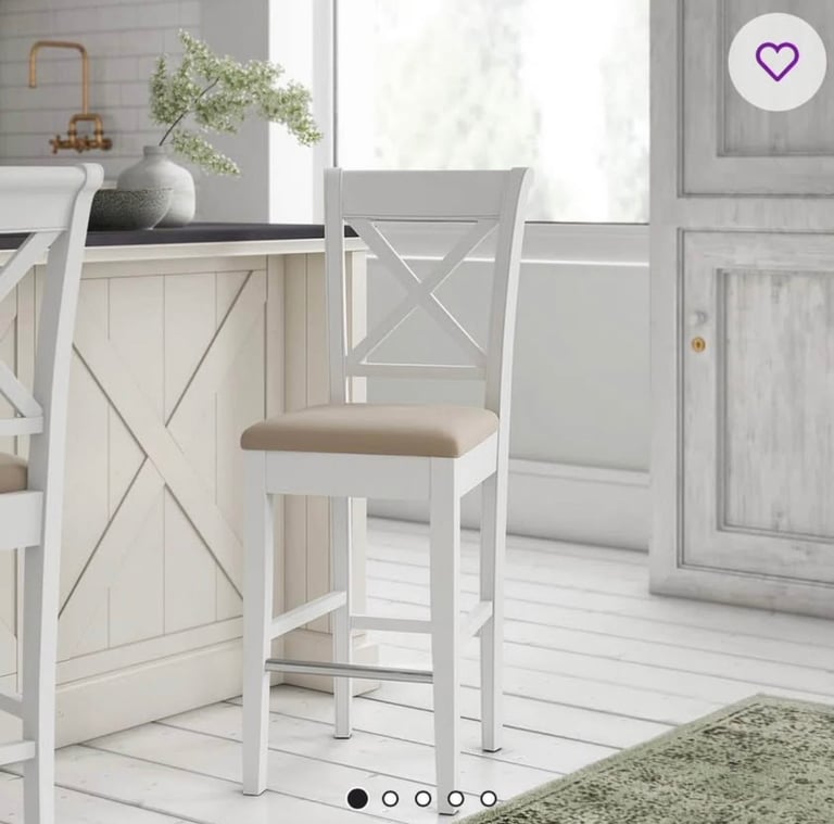 image for 2 x X-Back Bar Stools  ** New **