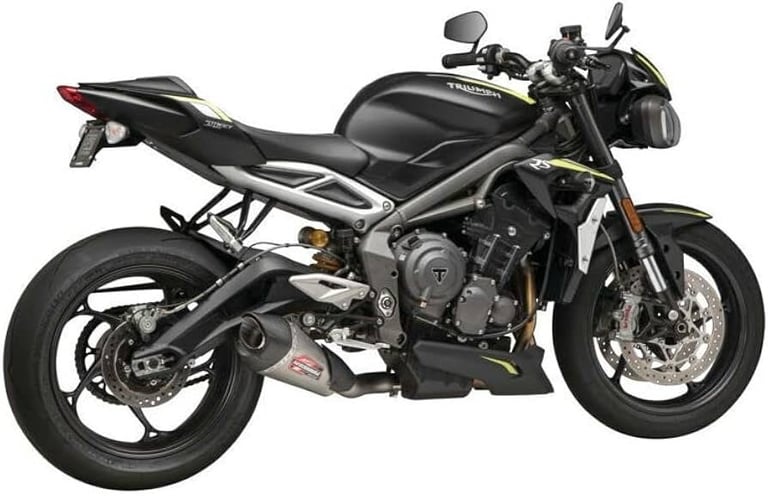 image for Yoshimura AT2 Slip On Exhaust System Muffler for Triumph Street Triple 765 2018 to 2023