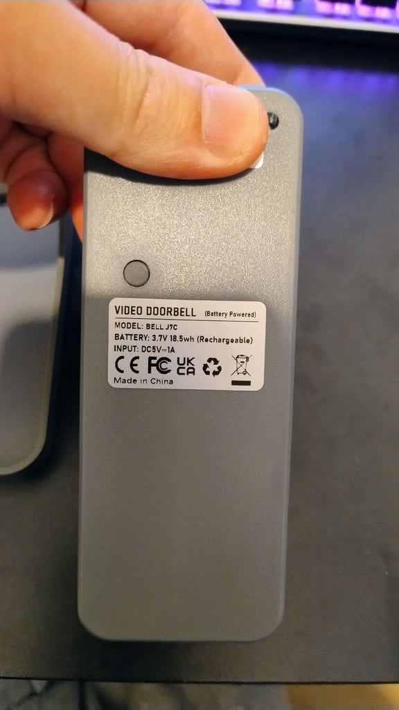 XTU Wireless WiFi Video Doorbell Camera, 2K HD Smart Video Door bell with Camera Battery