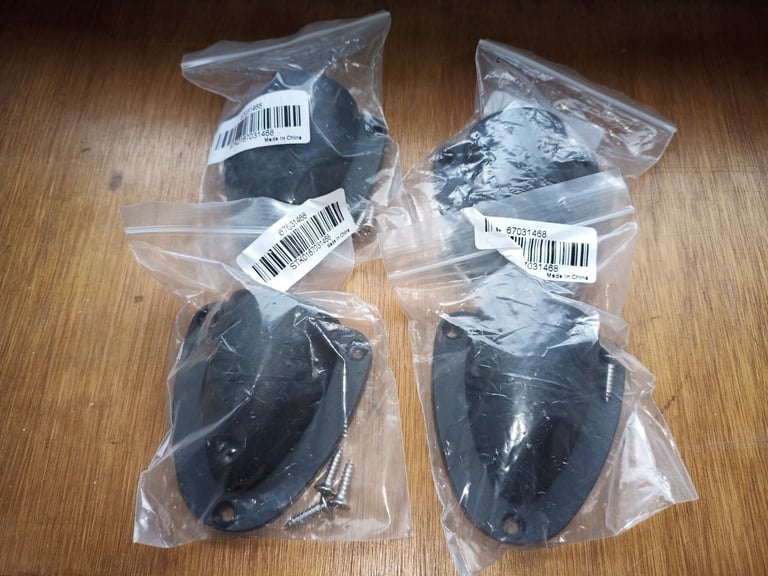 7 X Nylon marine clam shell vent for boat / yacht, ventilator cover, unused 74 X 67 X 24mm, new