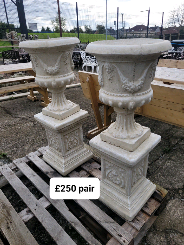 Tall stone garden flower pot planters in Armagh, County Armagh Gumtree