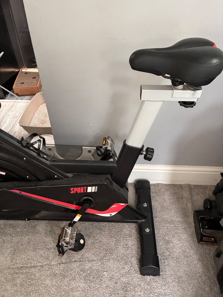 image for Fnova Exercise Bike Indoor Cycling for Home/Gym Use with Heart Rate Monitor  LCD Display