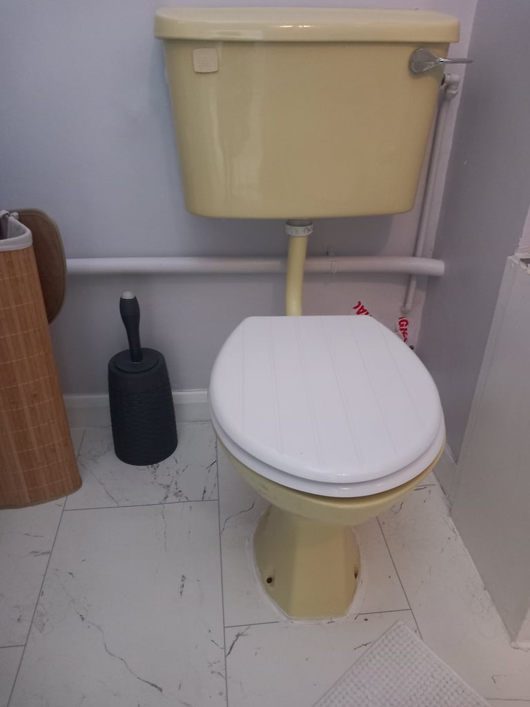Vintage Bathroom Suite TWYFORDS Primrose yellow 