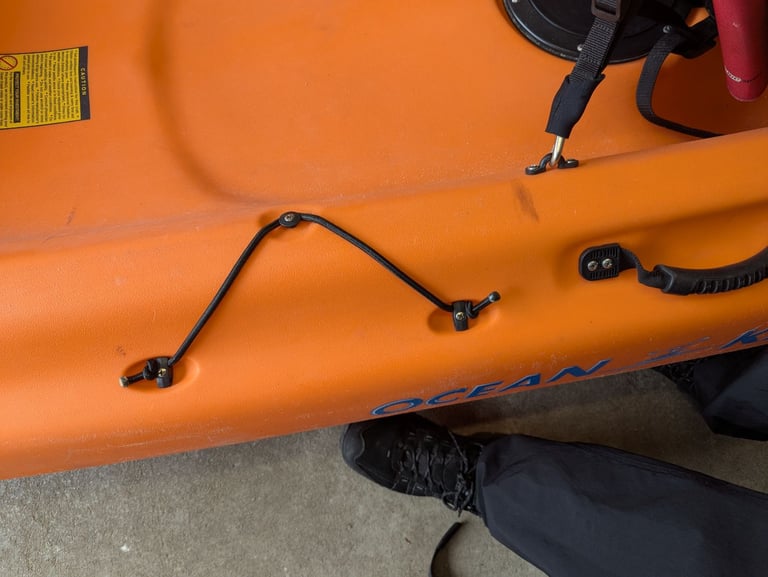 Ocean kayak with accessories 