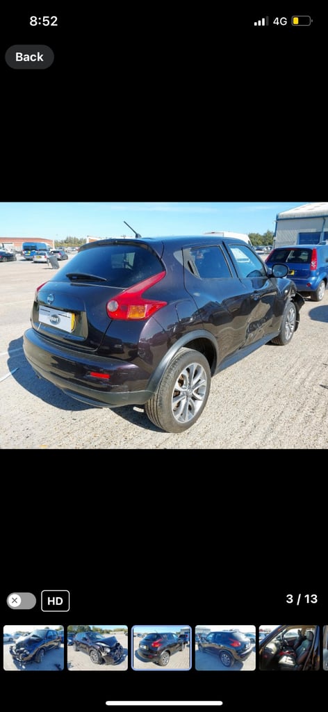2017 Nissan juke CVT AUTOMATIC BREAKING PARTS ONLY 