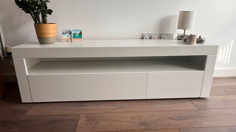 image for  TV stand / unit / furniture - white gloss