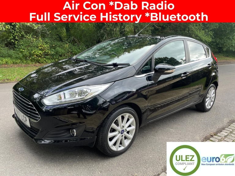 2017 Ford Fiesta 1.0EcoBoost Titanium 5 Door Hatchback In Black - ULEZ HATCHBACK