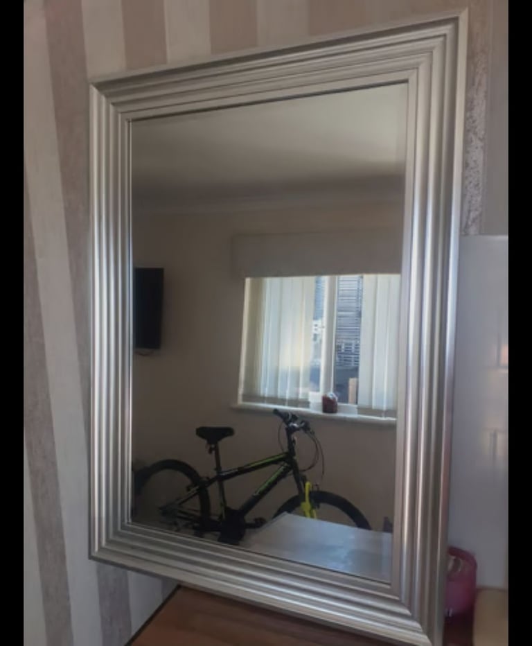 SILVER/GOLD LARGE MIRROR 
