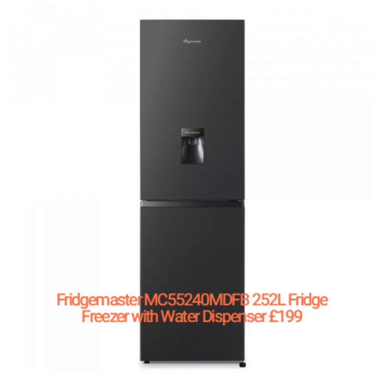 White Black Silver Range of fridge freezer