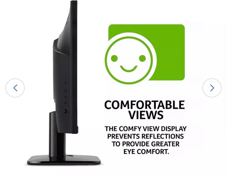 Monitor Virtually New Slim 27inch Acer HD Widescreen,HDMI ,VGA