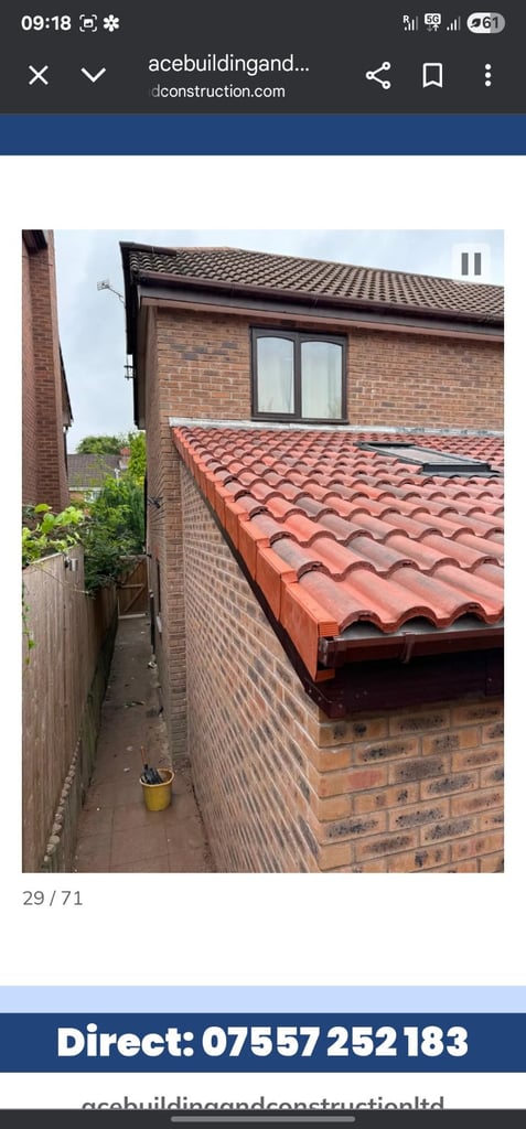 image for Roof and guttering repairs Ace building and construction services ltd 