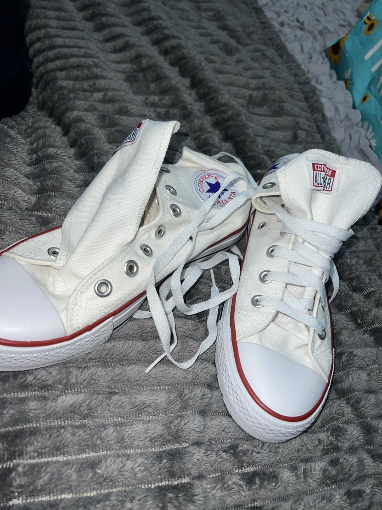 image for white converse 