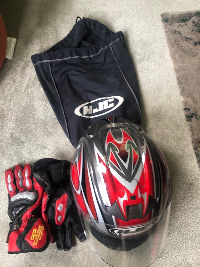 Motorbike helmet hjc worn 3 times