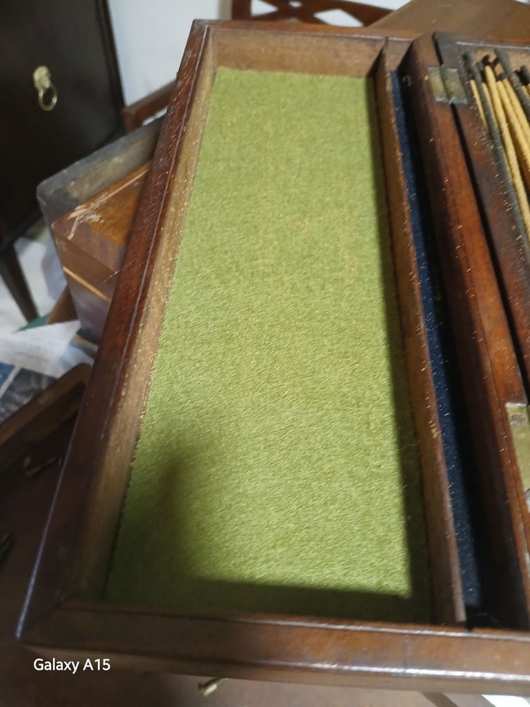 1890 Victorian Mahogany Trinket Box/Case