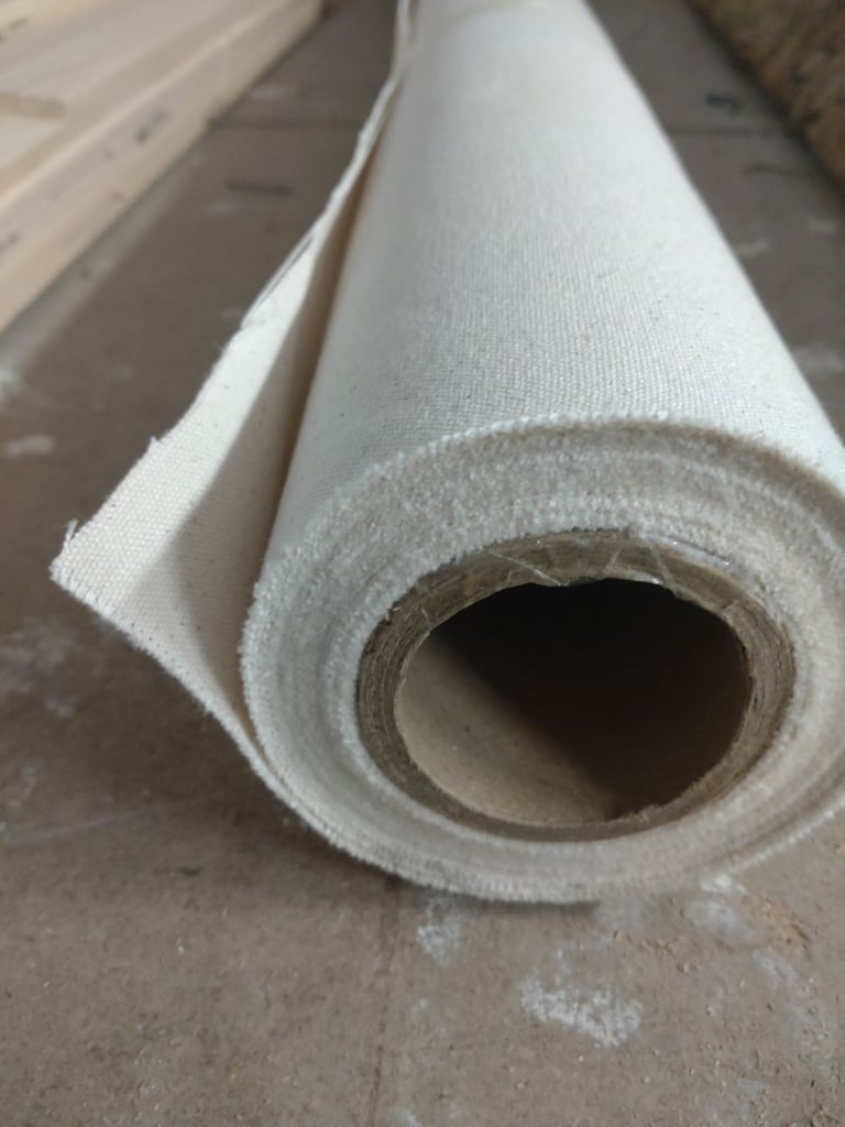 Stretcher Frames & Unprimed Cotton Canvas