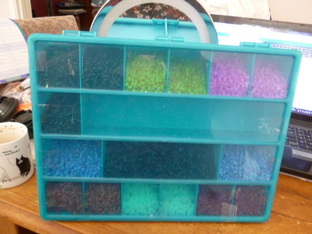 image for Hama beads in large craft box