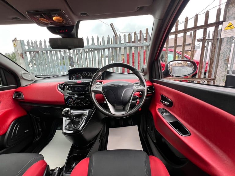 2012 Chrysler Ypsilon 1.2 Black and Red 5dr HATCHBACK PETROL Manual