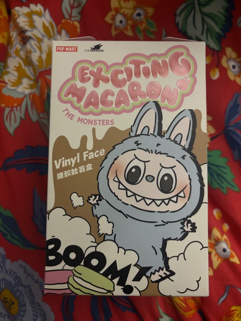 Authentic Labubu Monster Exciting Macaron - Toffe