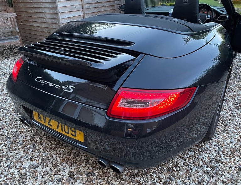 2007 PORSCHE 911 3.8 997 Carrera 4S Cabriolet! Turbo Alloys! Manual! Black! £22,500!