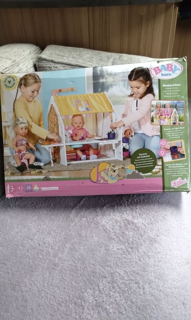 New. Baby born doll's weekend house 