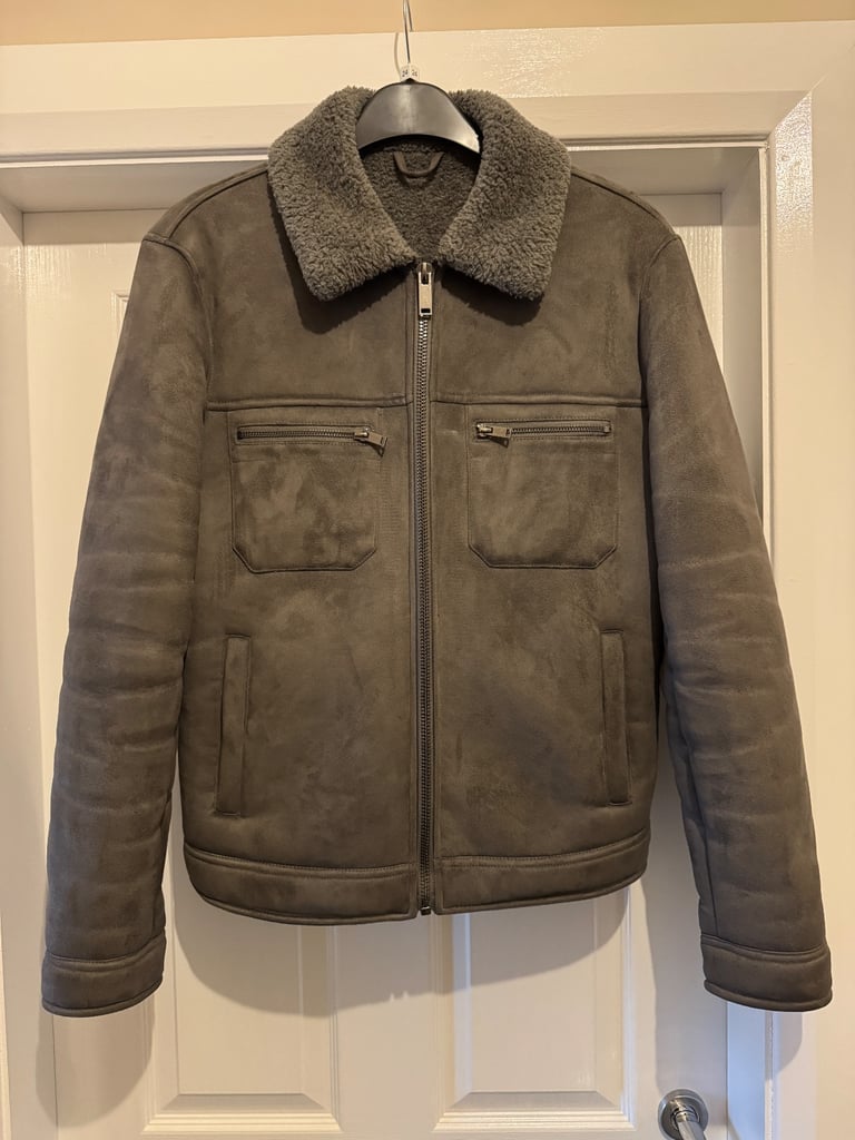 image for Fleece Lined Suede Jacket