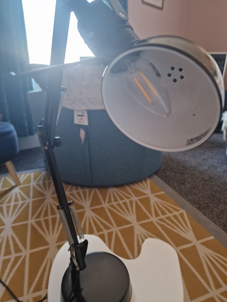 Black extention lamp long arm