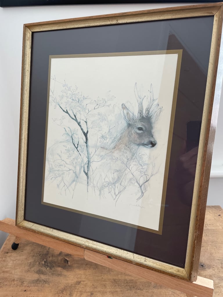 Picture- Stag/home decor/art/vintage/gift