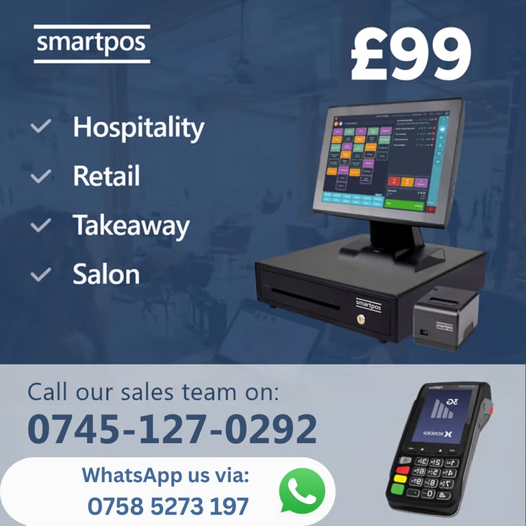 image for 15” NEW EPOS System Retail Hospitality Salon Takeaway Restaurant With Software