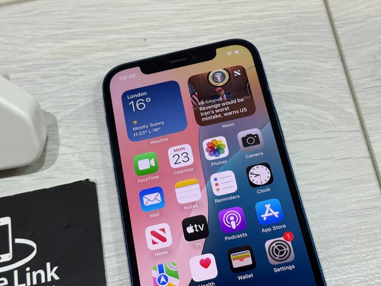 📱 Blue Apple iPhone 12 64GB Unlocked All Networks + Warranty 🍎 - P759