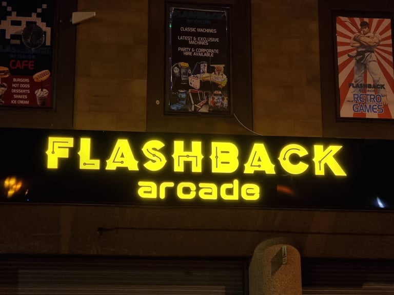 HUGE ARCADE SIGN COST £3500