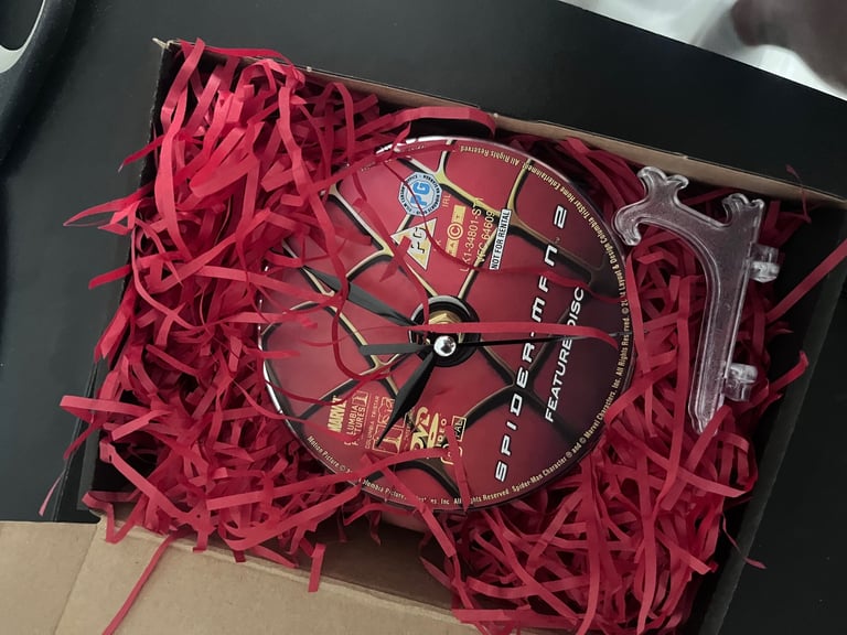 Spiderman DVD Clocks & dvd box