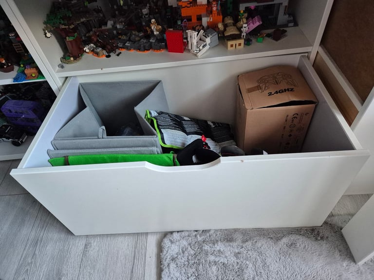 Cabin bed with desk and storage