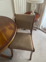 Yew dining table and chairs